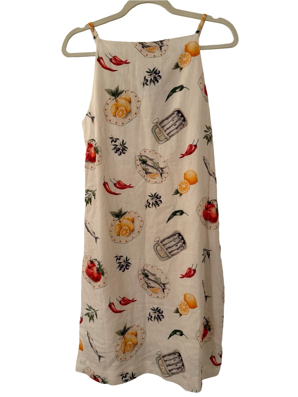 Magaschoni Sardine Linen Mini Dress S NWT - Picture 6 of 10